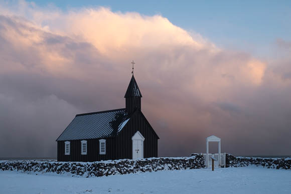 The Church At Budhir, Iceland