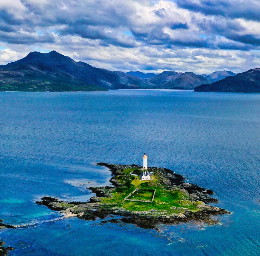 Isle Ornsay Lighthouse Isle Of Skye by Peter Range