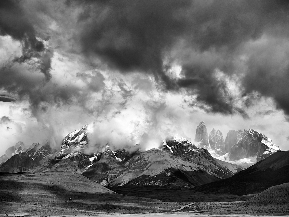 The Blue Massif, Torres Del Paine National Park, Patagonia by Mike Longhurst