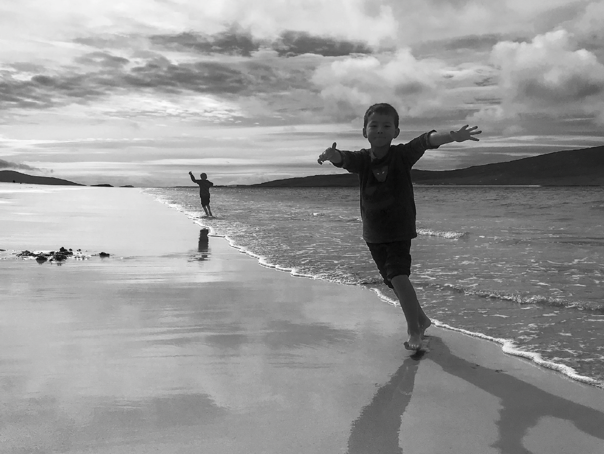 Dancing for Joy – Luskentyre Beach, Isle of Harris © Jane Murray