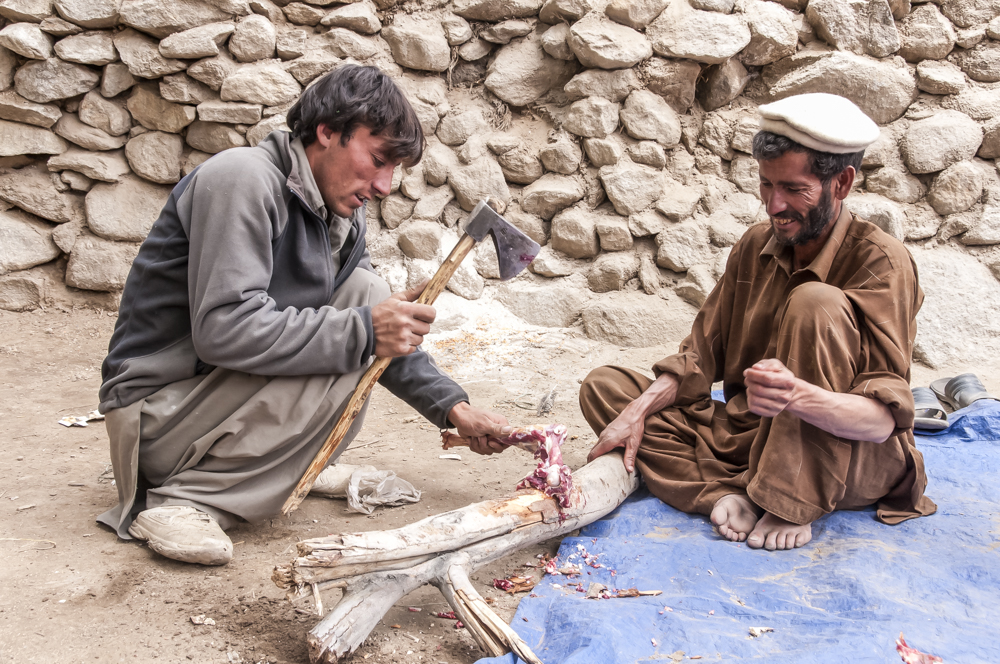 Rural Butcher, Karakoram Mountains, Pakistan by Allan Hartley