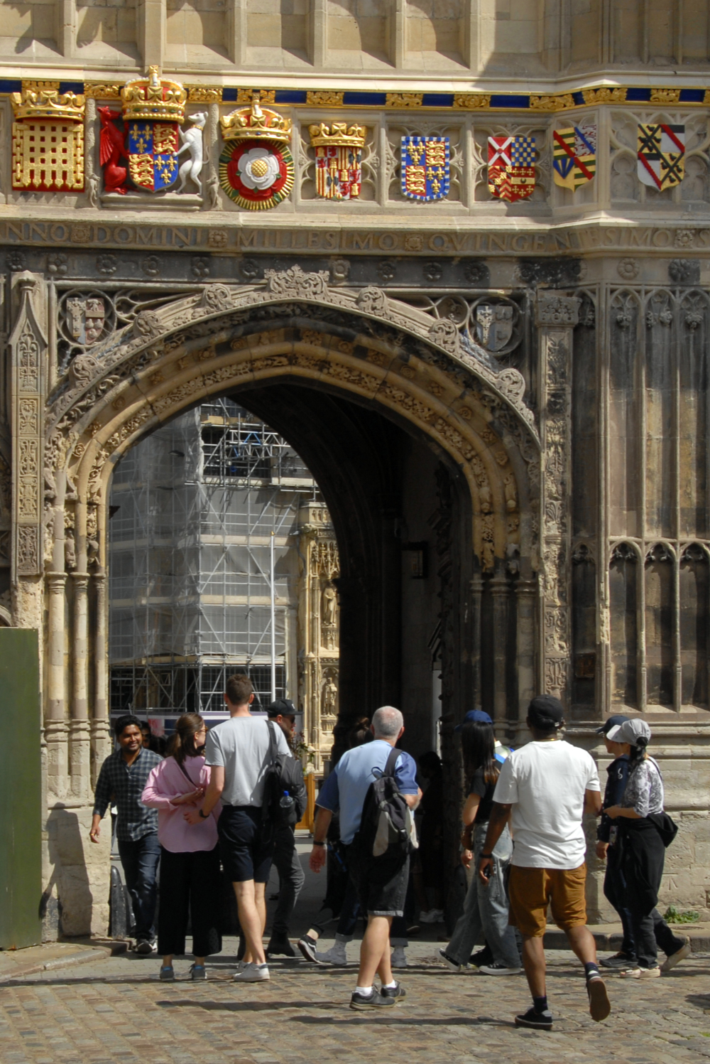 Entering Canterbury Cathedral Grounds by David Grimwade