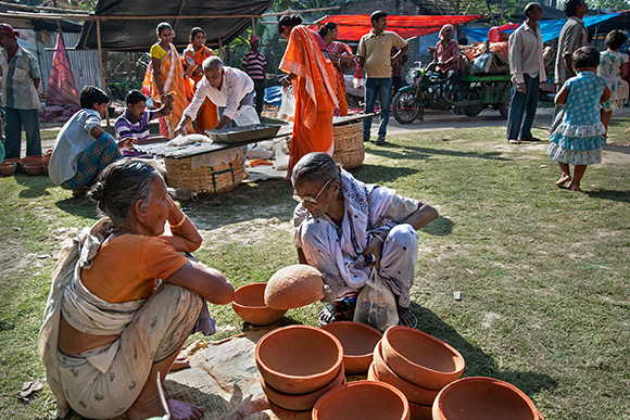 Rural Market Of Bengal, INDIA