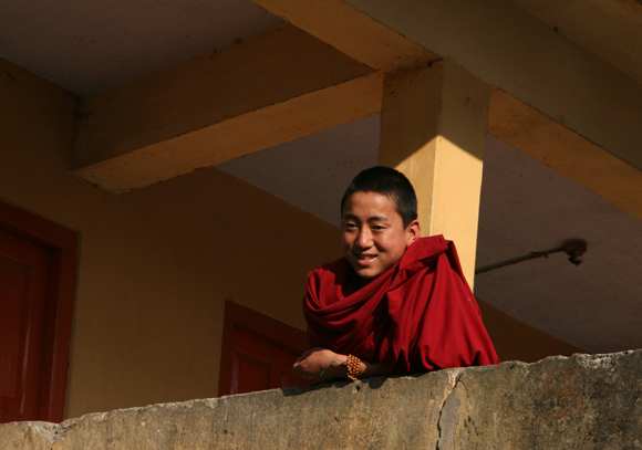 A MONK IN A SIKKIM MONASTERY
