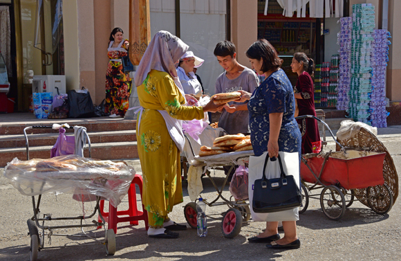 The Bread Seller, Samarkand, Uzbekistan