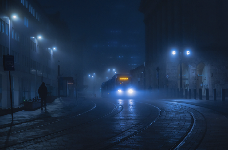 Tram Fog - Birmingham by Verity Milligan
