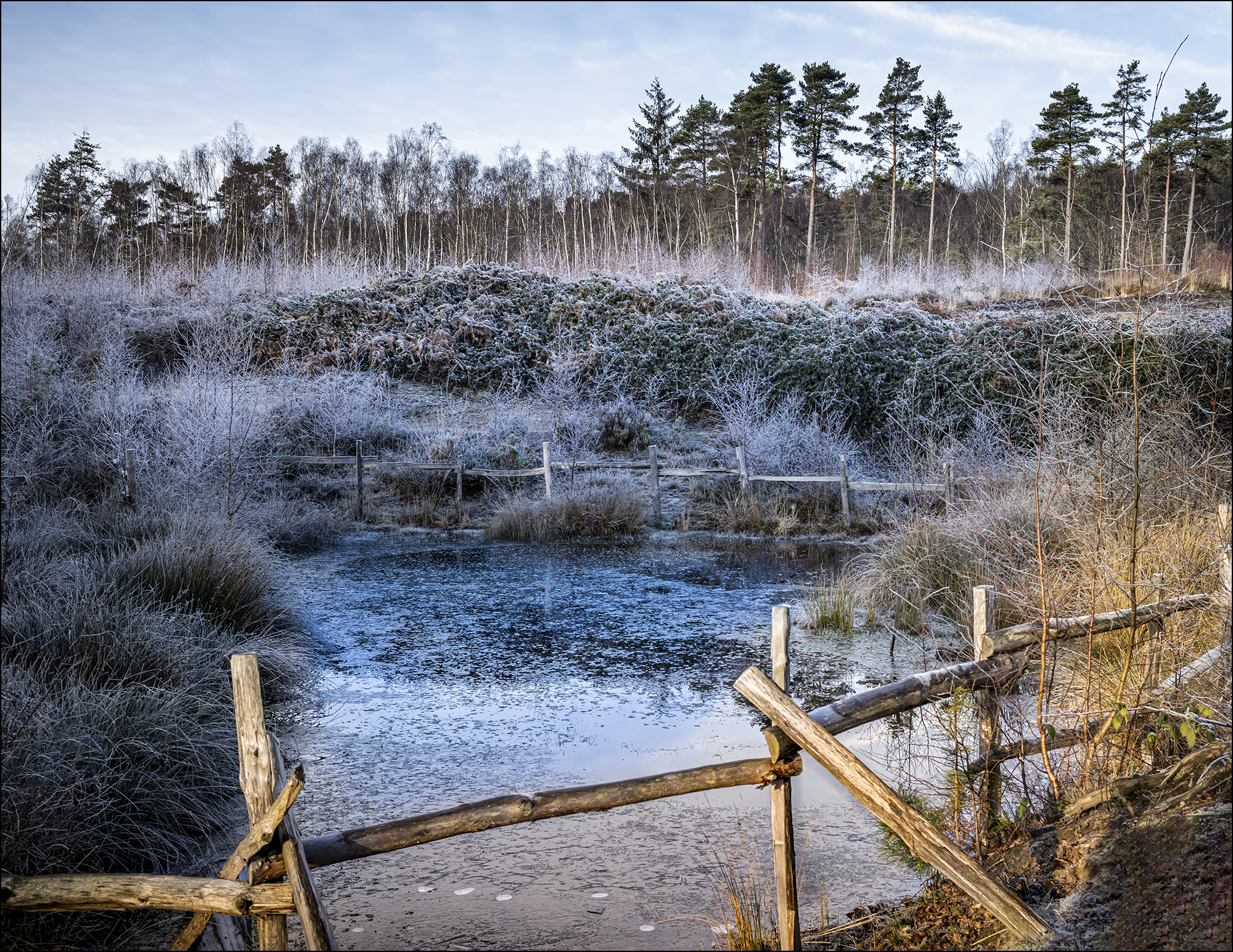 Frozen Pond By Steve Oakes LRPS