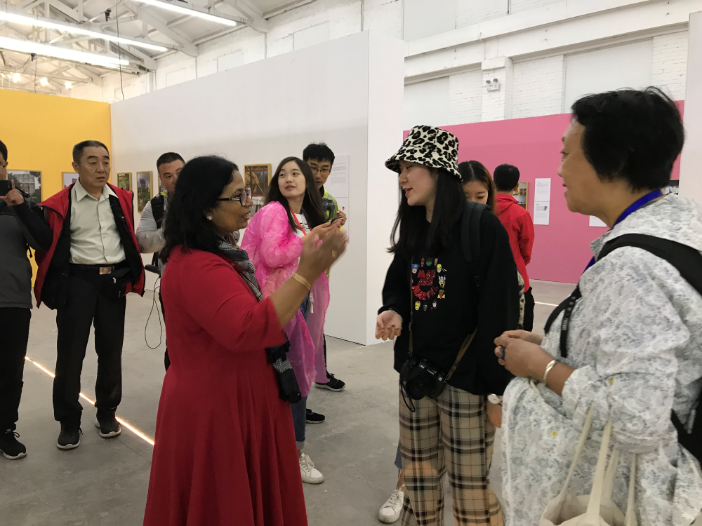 Discussing Images With Visitors At Pingyao 2019