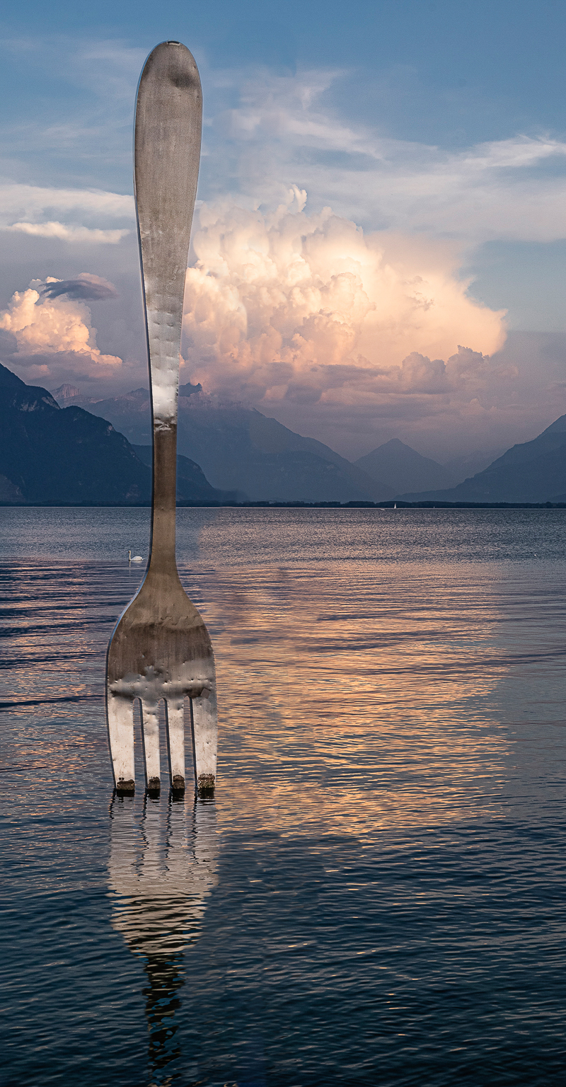 'Le Fork Lac Leman' By Rob Kershaw ARPS