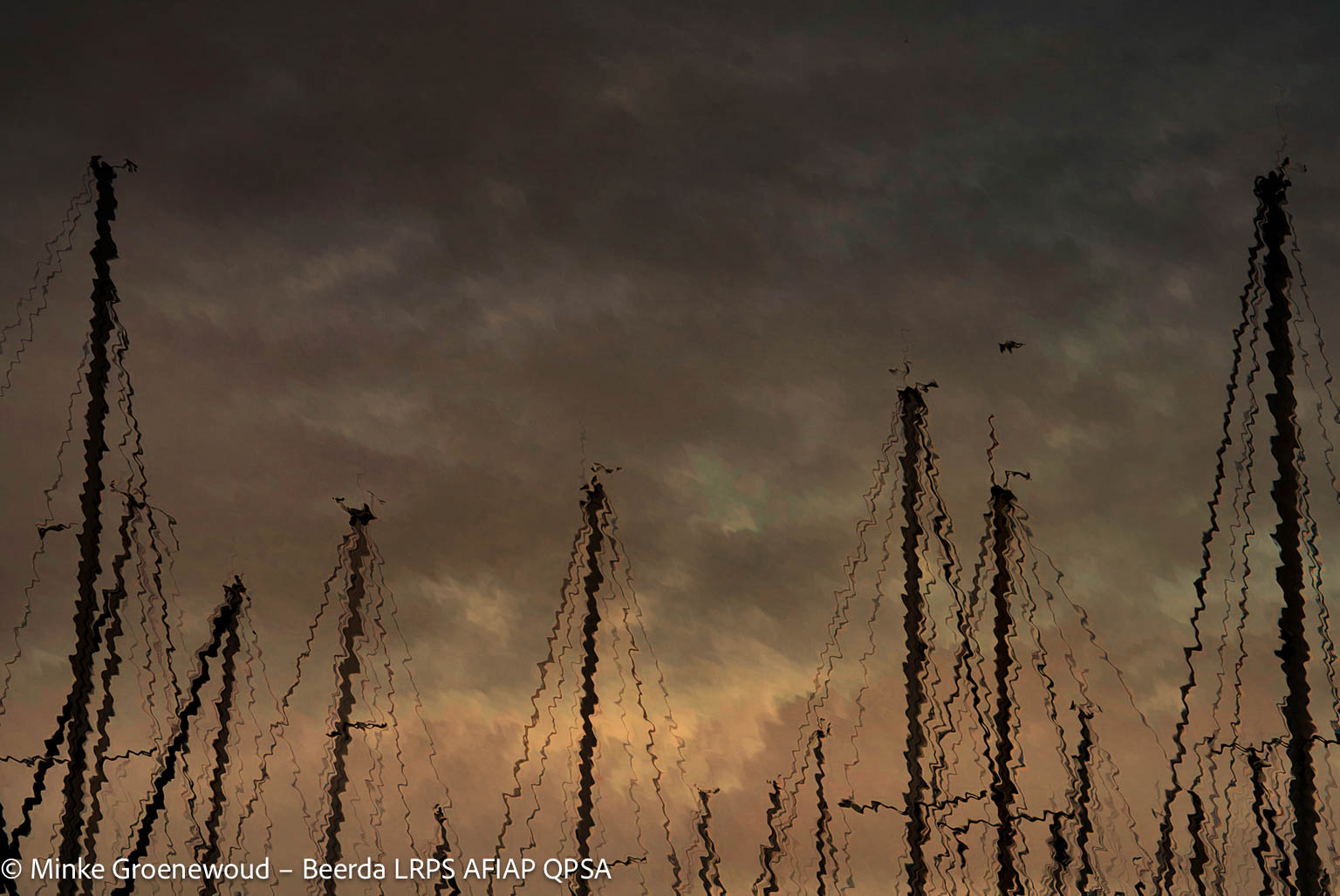 09 Minke Groenewoud Beerda LRPS Masts In Harbour