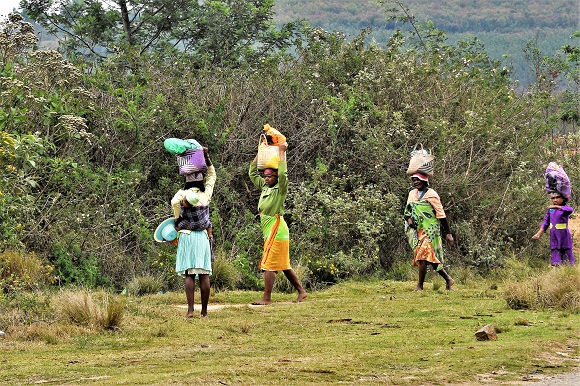 Returning From The Laundry (Southern Madagascar)