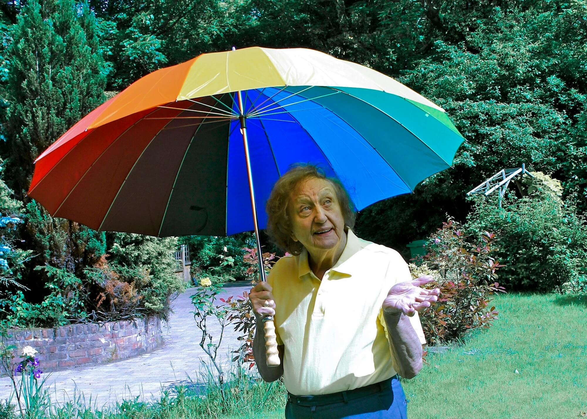 'Sir Ken Dodd In His Garden At Knotty Ash' By Peter Rogan