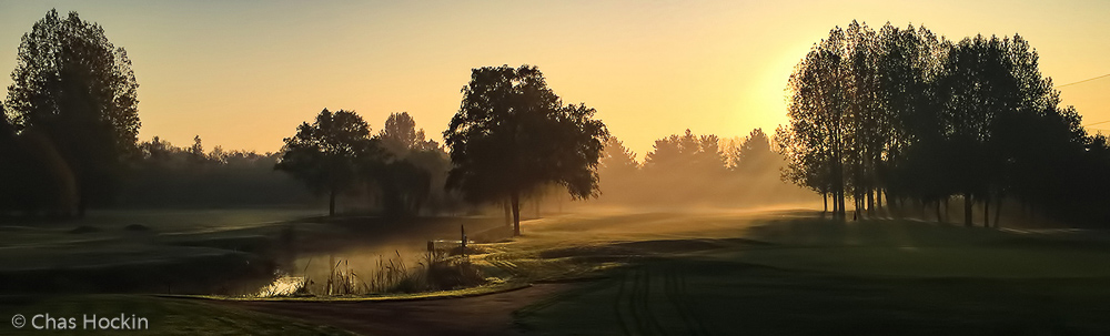 Early Morning At The Golf Course Chas Hockin LRPS