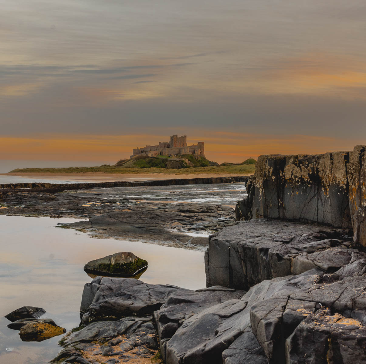 Bamburgh Castle By Peter Ward