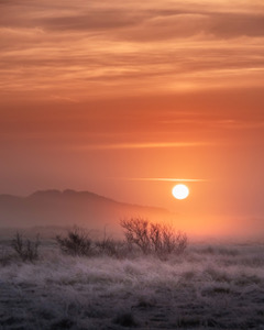 Frosty Sunrise On Anglesey By David Griffiths