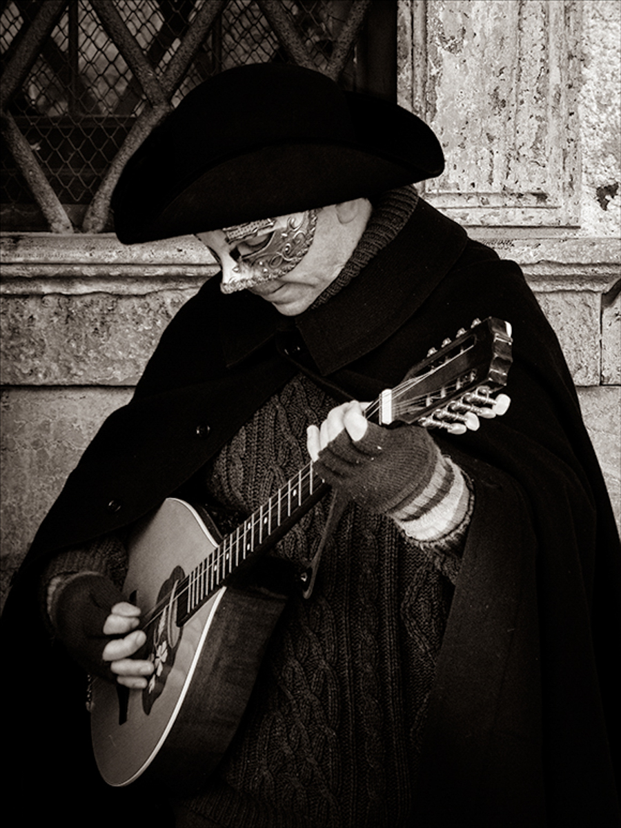 Venice Carnival Lute Player, Jay Charnock