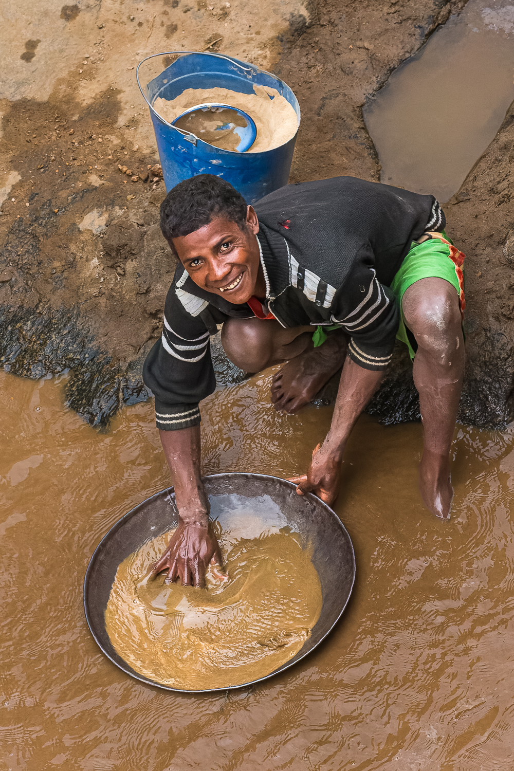 Panning For Gold Madagascar, by Neil Harris
