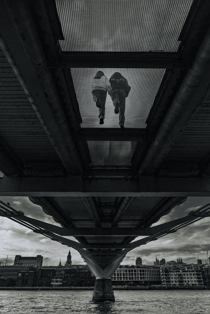 Life Above, Reflections Below, Millenium Bridge, London by Ankit Mohanty