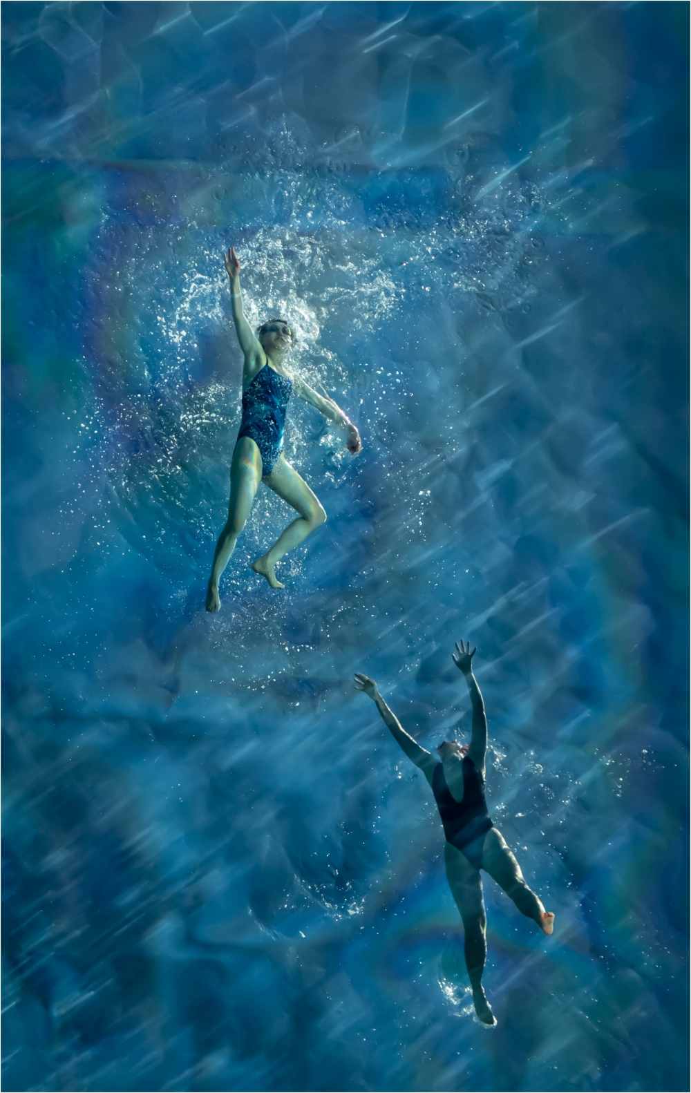 Two Swimmers above me by Chris Cumming