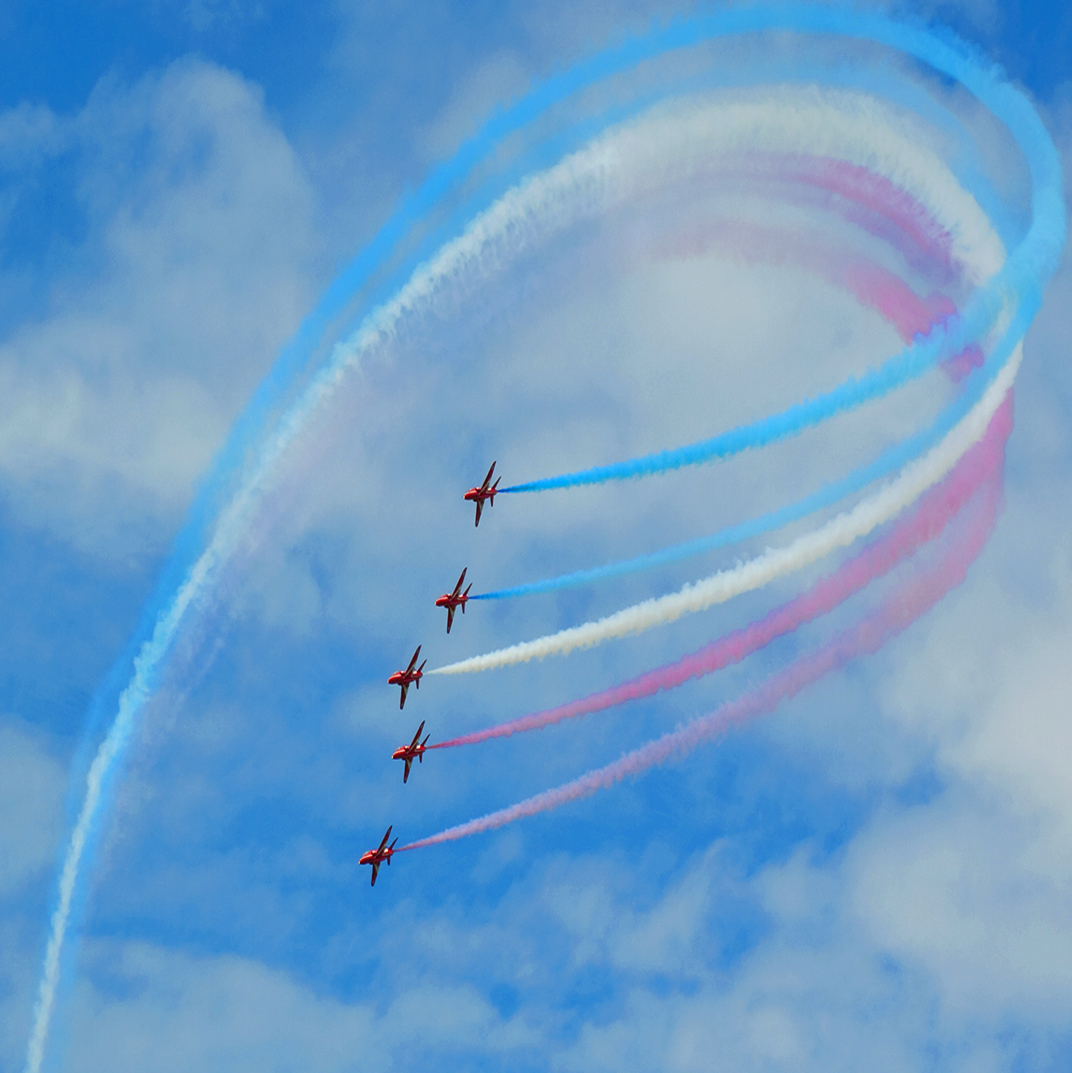 Red Arrows at Goodwood