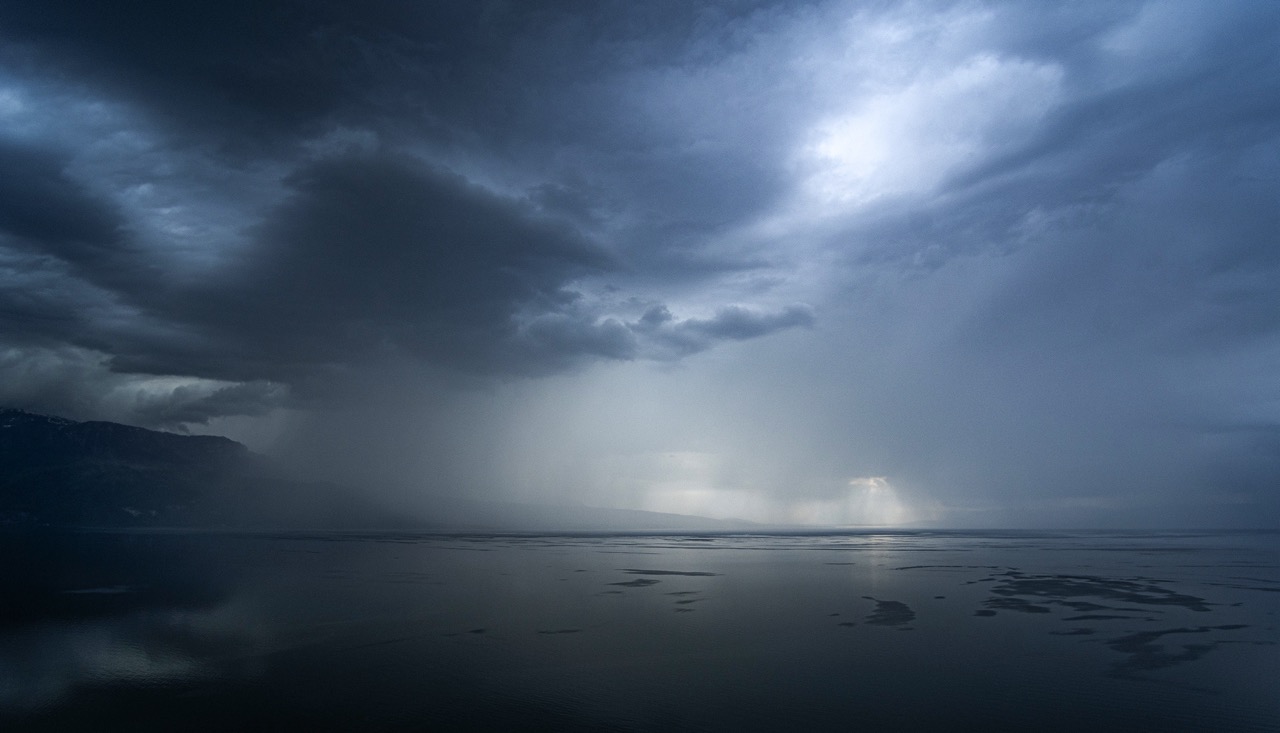 'Storm Over Lac Leman' Rob Kershaw ARPS