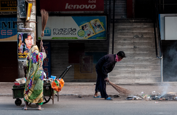 Street Cleaners, Ahmedabad DAVID POLLARD ARPS