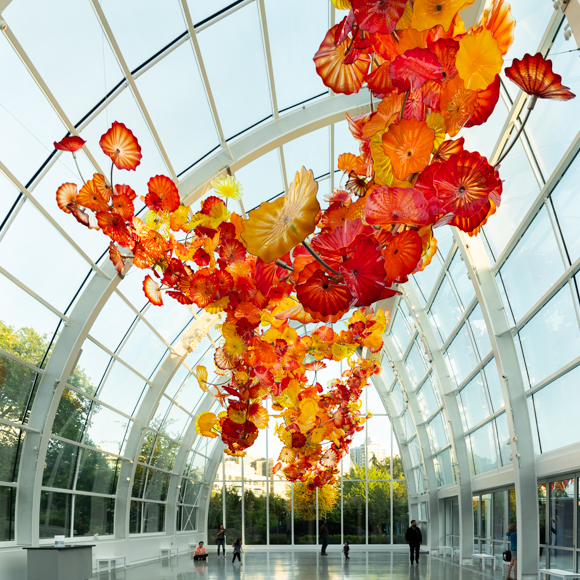 Dale Chihuly In The Glasshouse, Seattle