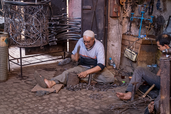Iron Work In Marrakech Souk