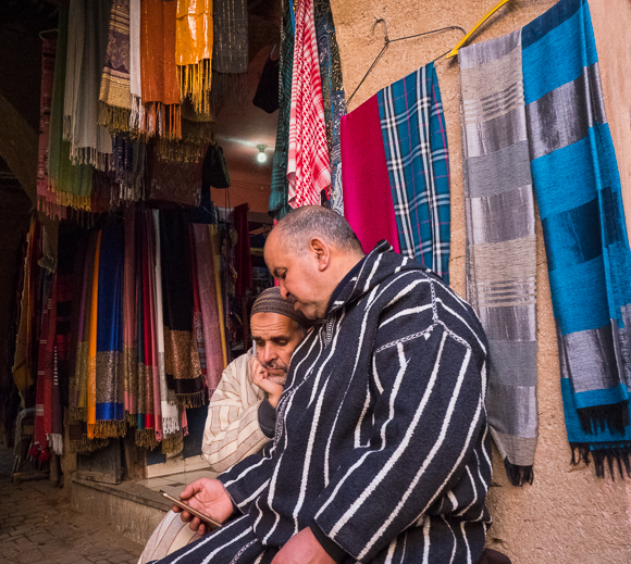 Engrossed; Silk Souk, Marrakech