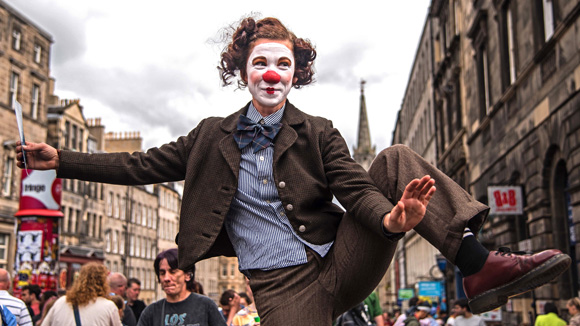 Lady Clown At The Fringe