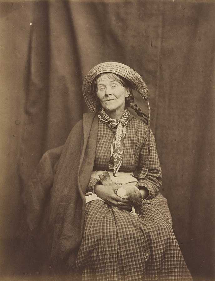 688Px Dr. Hugh Welch Diamond, Woman Holding A Dead Bird, Surrey County Asylum, C. 1855, NGA 92306