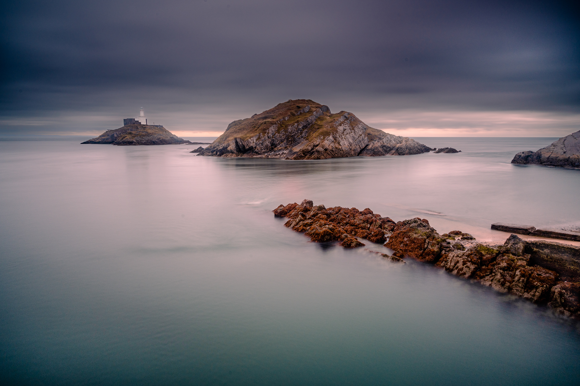 Mumbles Lighthouse By Kevin Goodwin  