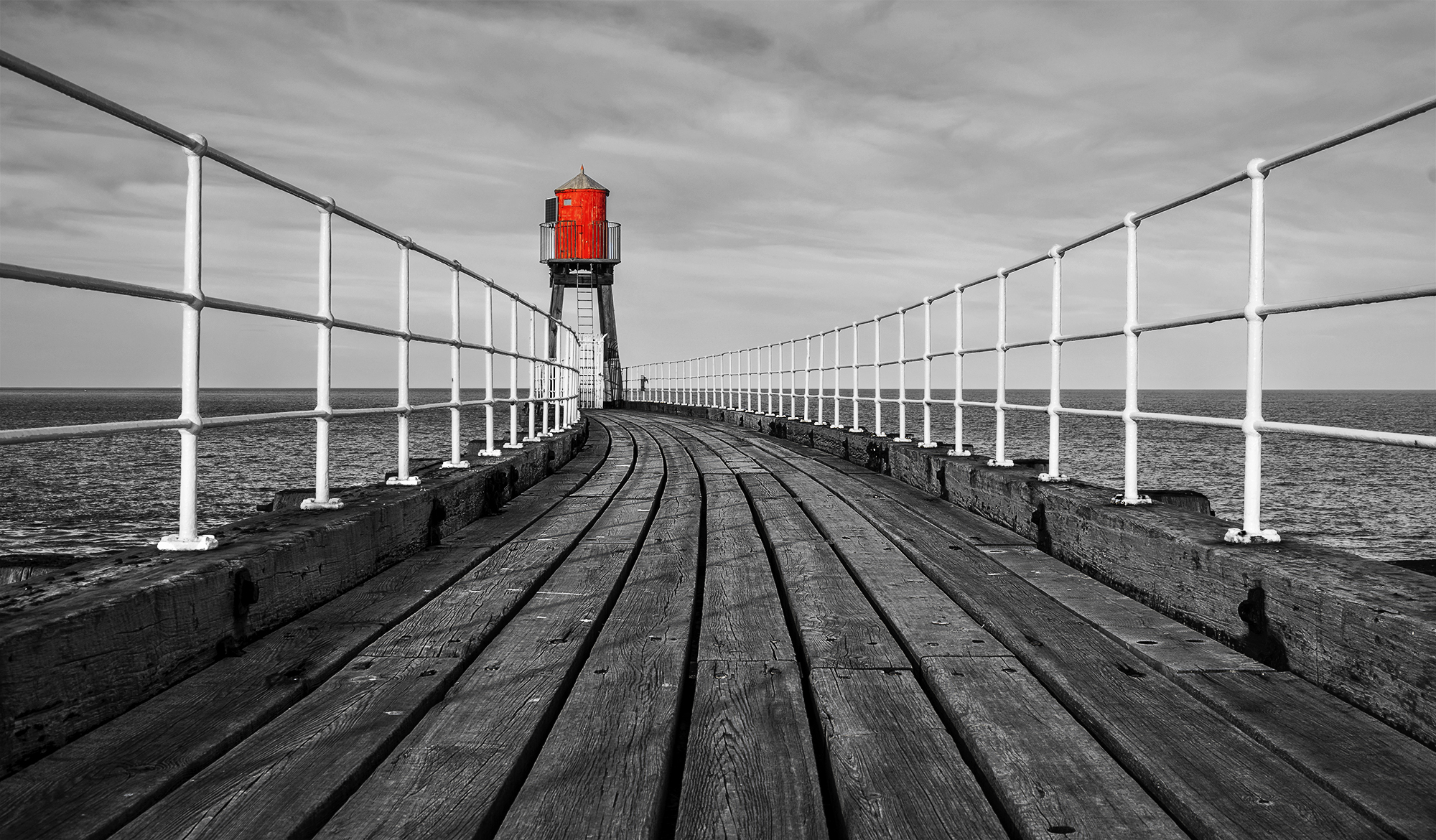 East Cliff Pier Whitby By Paul Terry LRPS