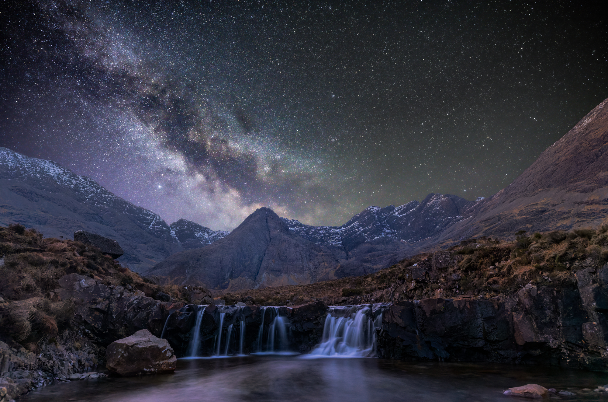1st Place, Milky Way Above The Cuillin By Dave Lynch