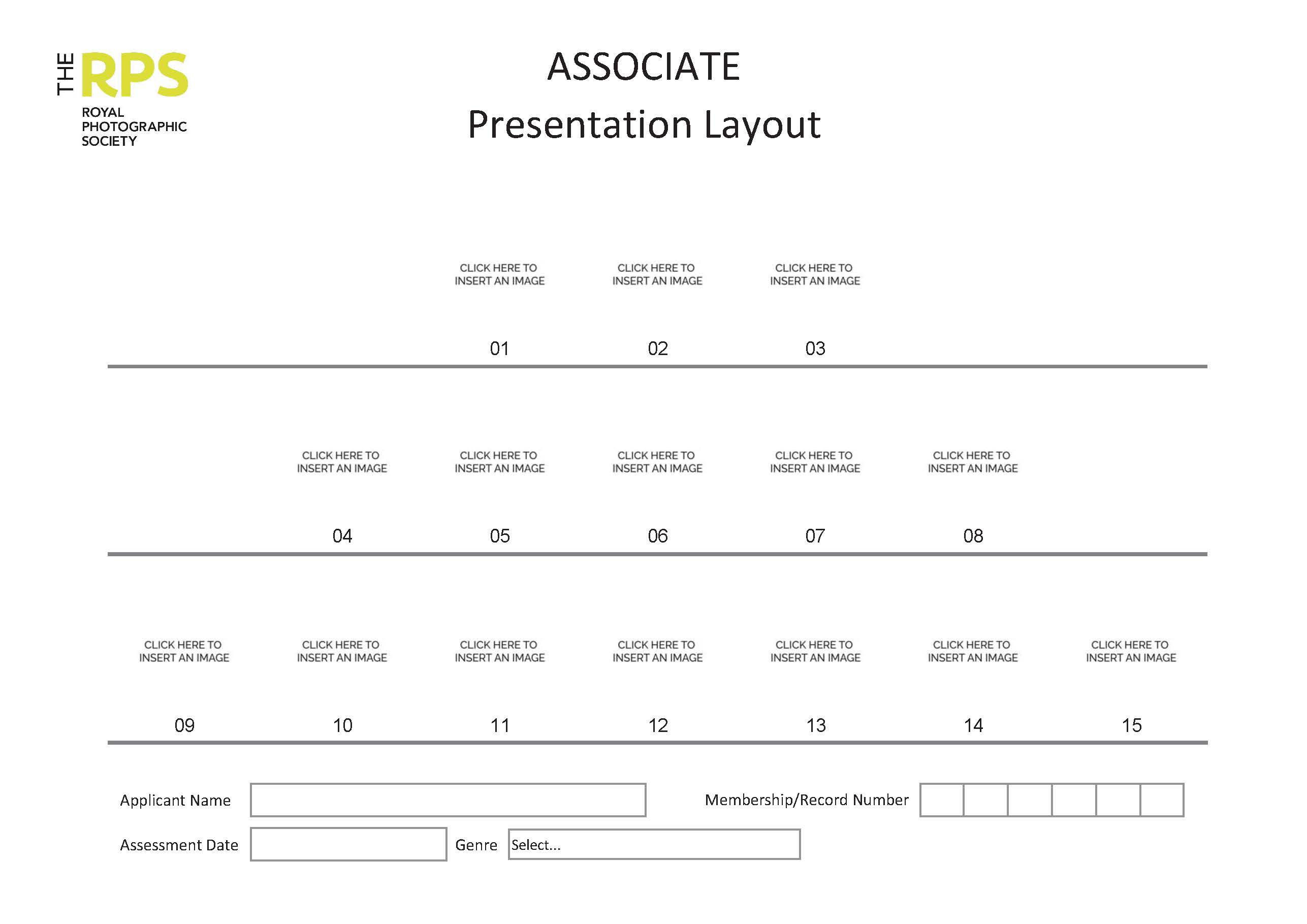 ARPS Presentation Layouts Print Format