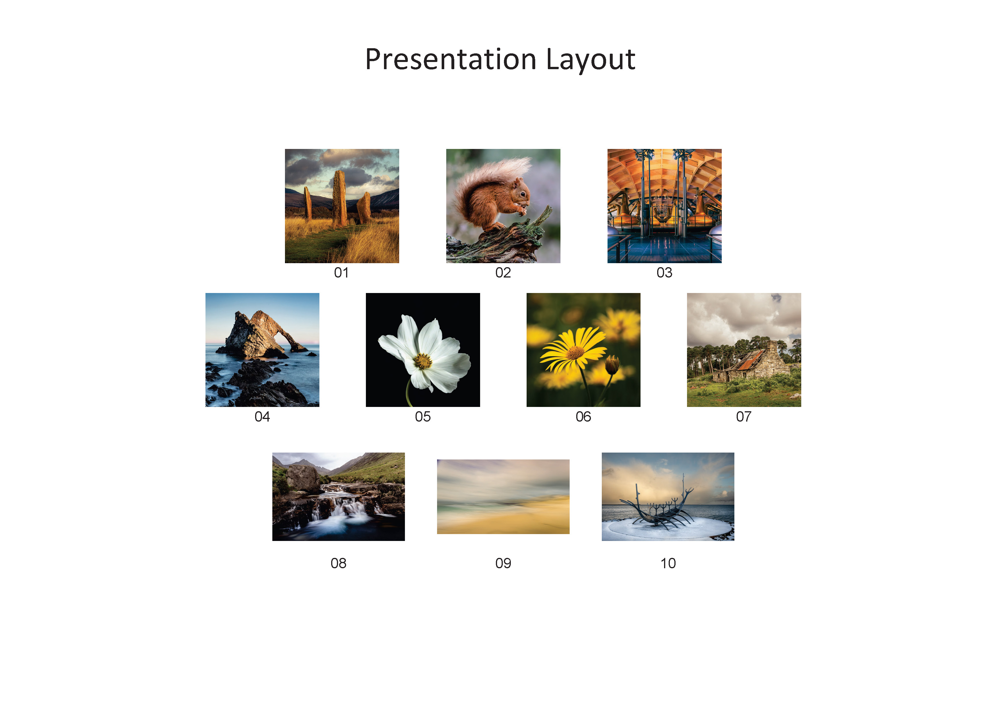 Janet Benson LRPS Presentation Layout