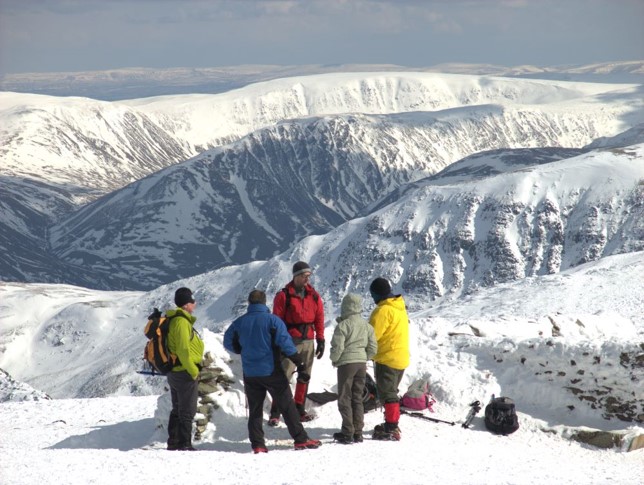Summit of Helvellyn Cumbria by Mike Whittle