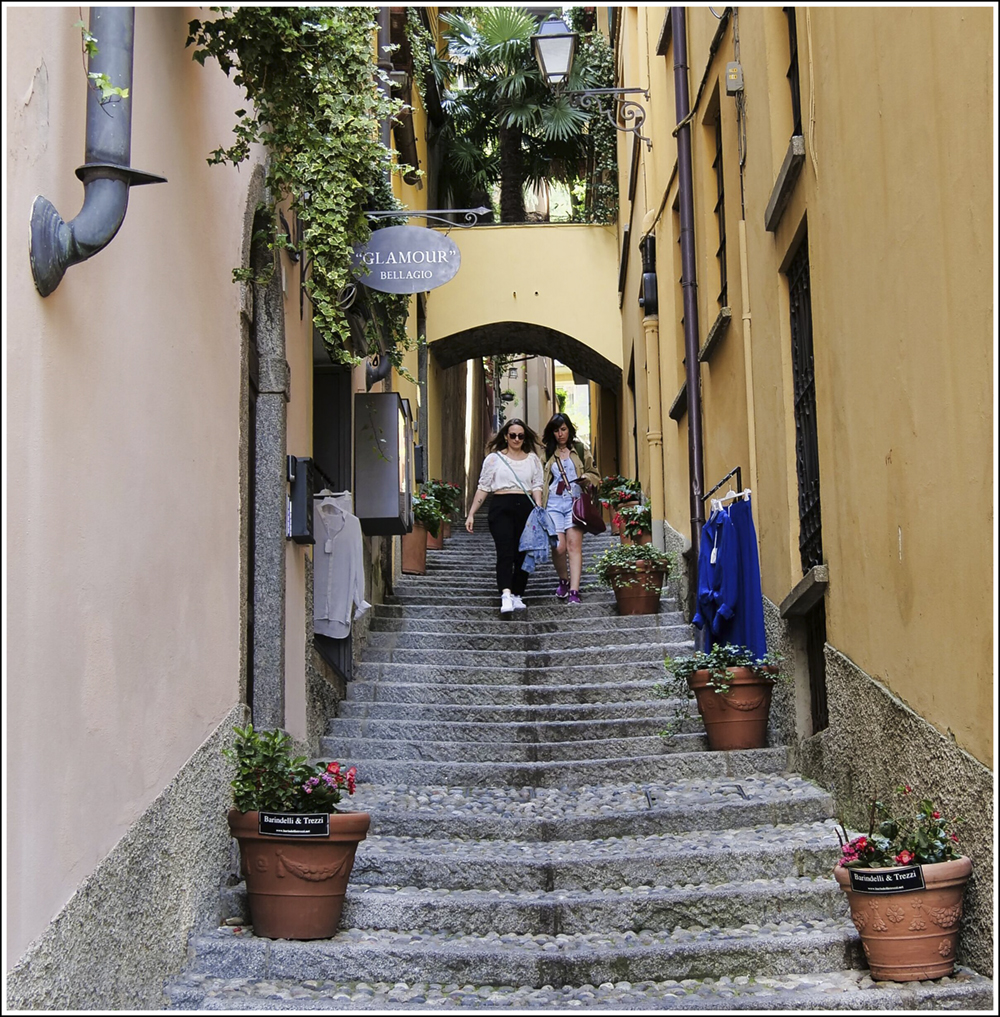 Stepping Out In Bellagio, Italy by Peter Range