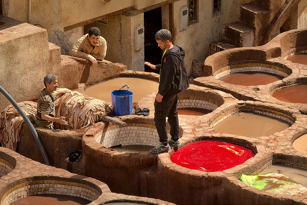 Tannery Talk Fes Morocco by Rob Morgan ARPS