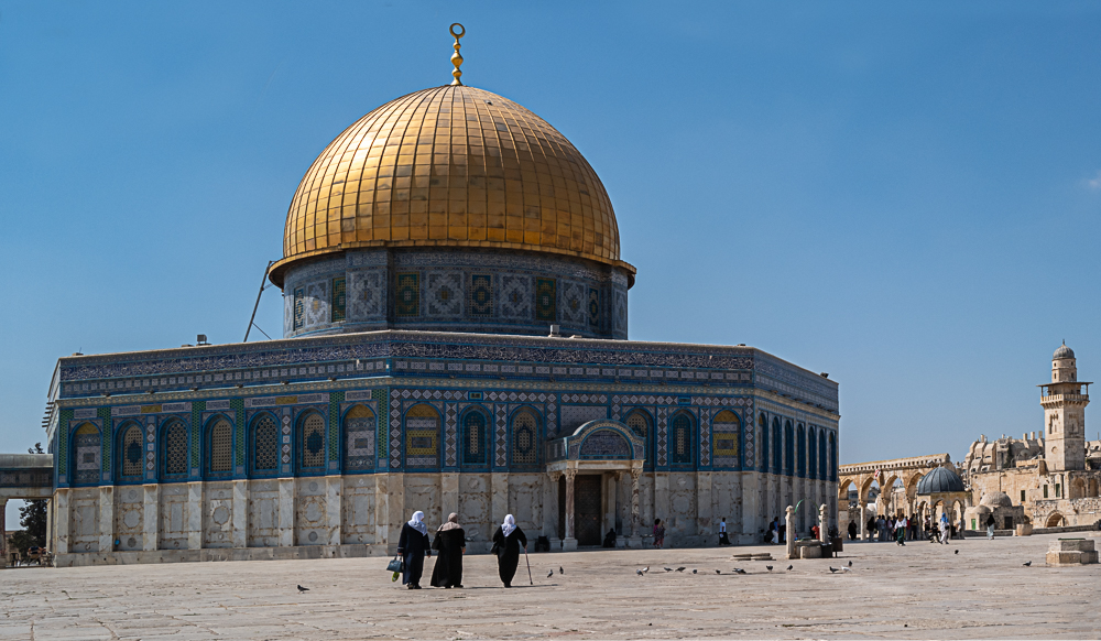 Approaching The Dome, Dome Of The Rock, Jerusalem by John Clare