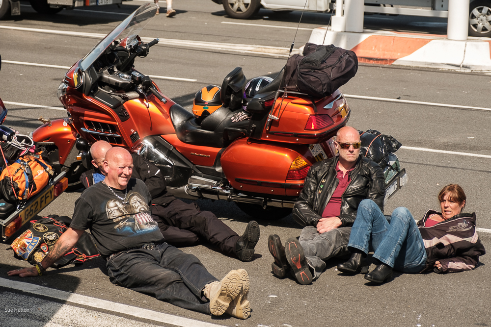 Waiting For The Ferry At Calais by Sue Hutton