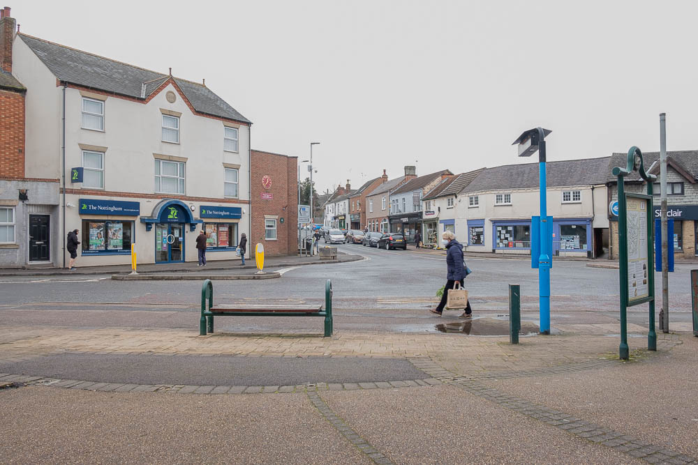 Deserted Town Centre in Shepshed