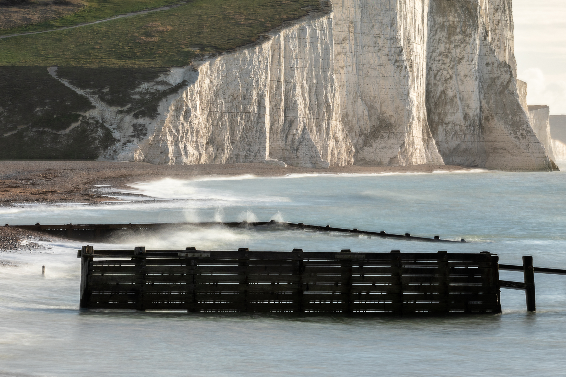 A Tranquil High Tide Meeting The Cuckmere River