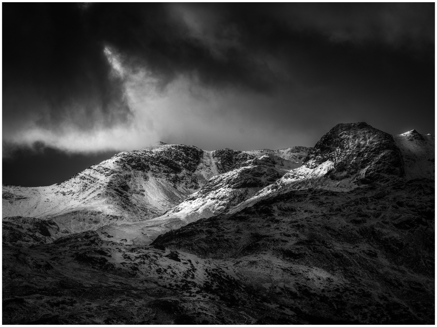 Lake District Storm Brewing by Steve Miles ARPS