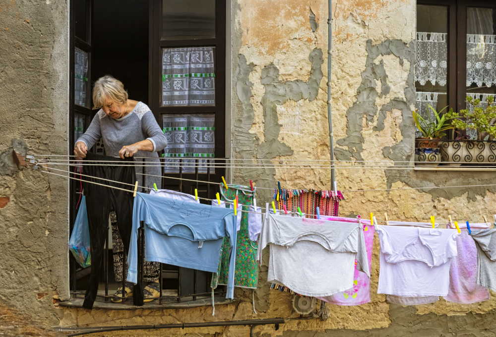 Laundry Day by Patricia Roberts ARPS