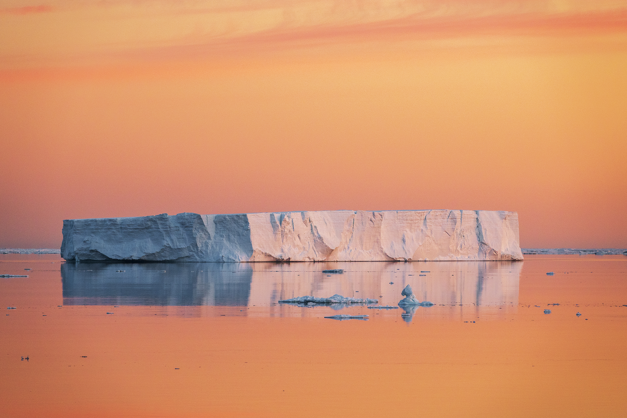 Tabular Iceberg At Dawn On The Solstice In The Weddell Sea Antarctica 22DEC2021 Camille Seaman