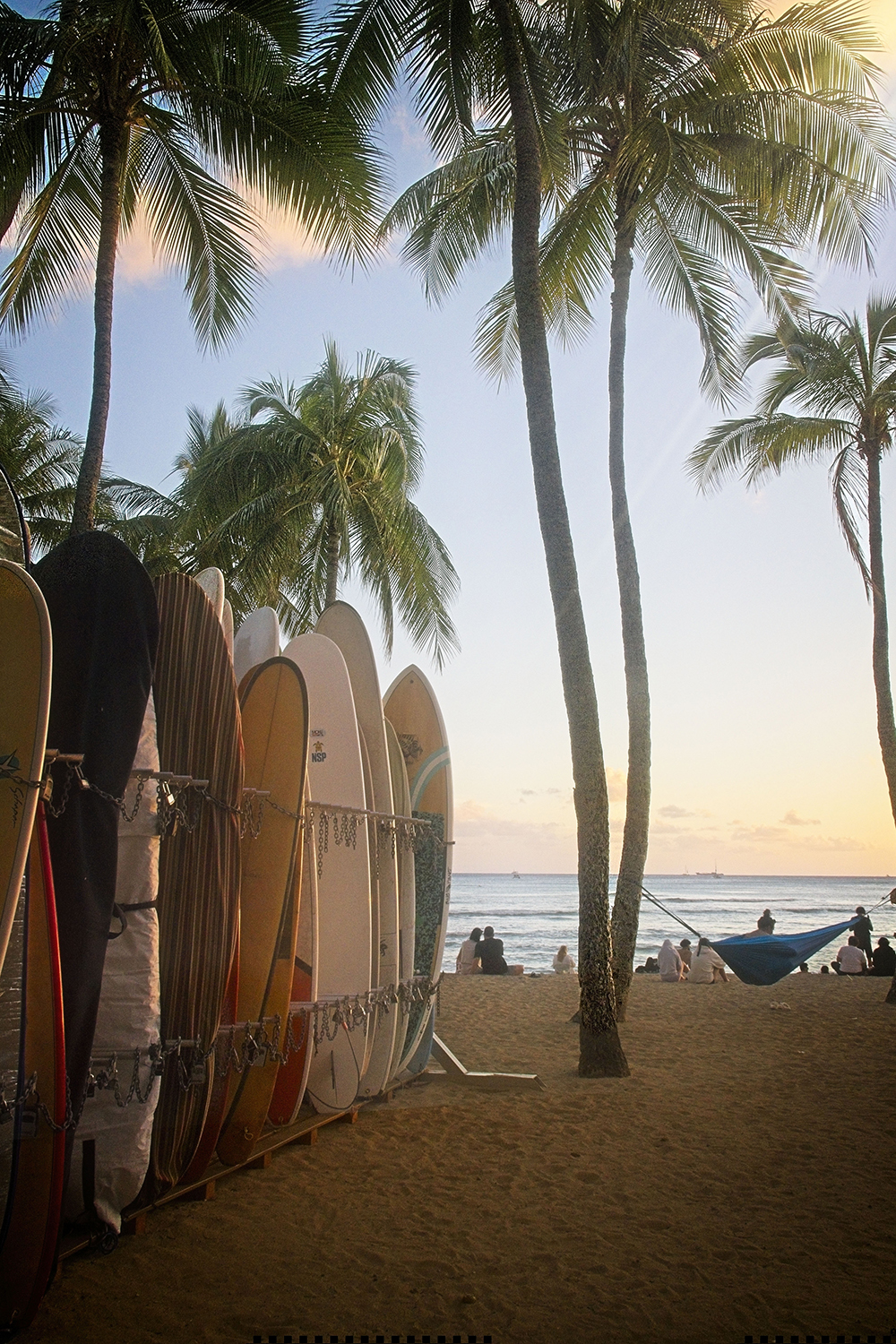 Waiting for tomorrow's surf.   Waikiki Beach,  Honolulu by Davide Agnelli