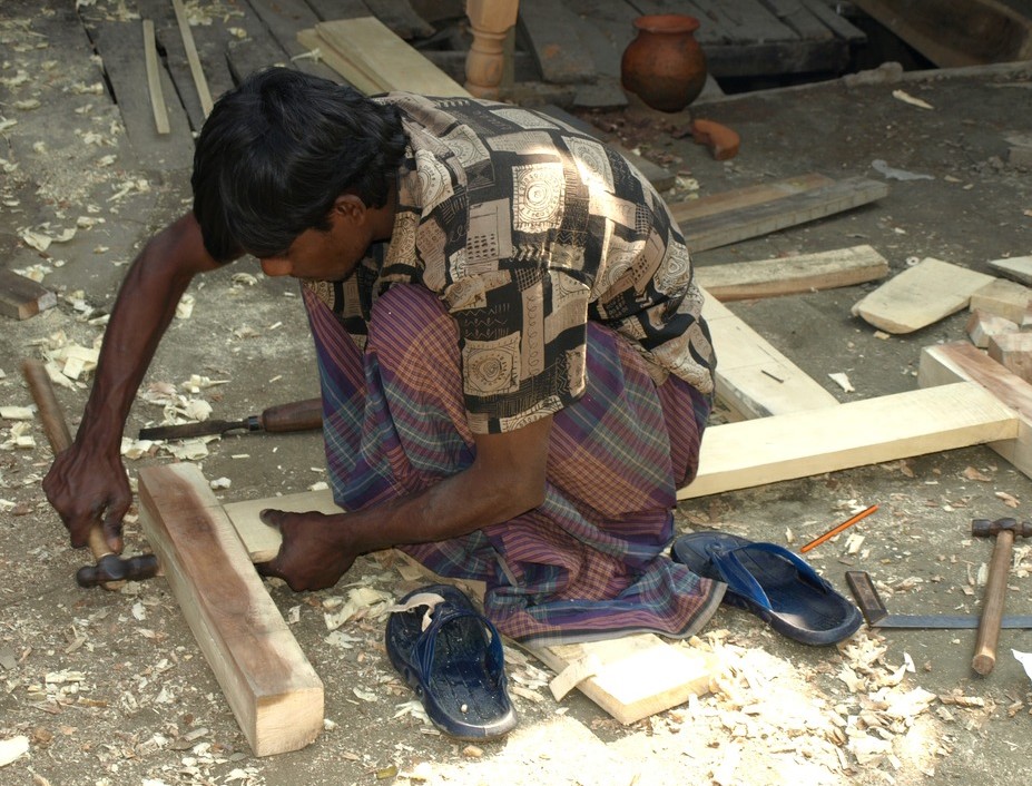 Village Carpenter Bangladesh by Mike Whittle