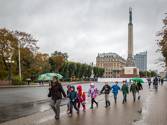 A Wet School Outing In Riga, Latvia