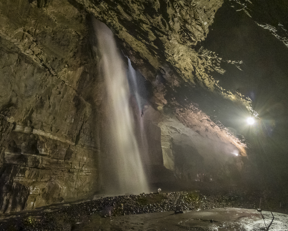 Gaping Gill Main Chamber. North Yorkshire Dales, by Allan Hartley